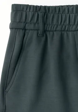 Cecil Wide leg trousers in soft modal fabric 26&quot; leg Slate Khaki 378911