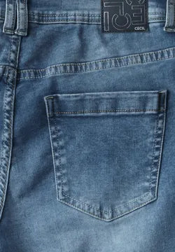 Cecil Neele Wide leg ankle grazer jeans in Light Denim 379044