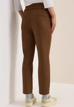 Cecil Velour Joggers in Cognac. 28&quot; Leg 38042