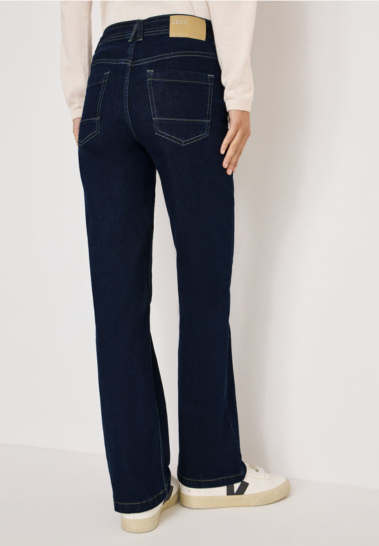 Cecil  Toronto High Waist Dark Wash Bootcut Jeans 30&quot; leg 380084
