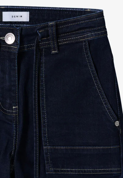 Cecil  Toronto High Waist Dark Wash Bootcut Jeans 30&quot; leg 380084