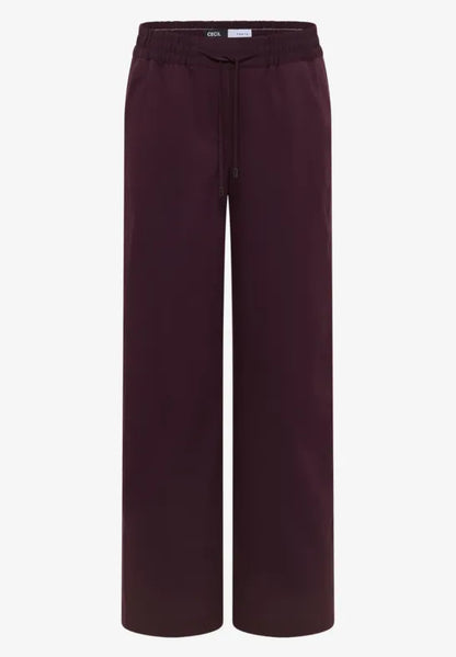 Cecil Relaxed trousers in Eggplant red   30&quot; leg 380093
