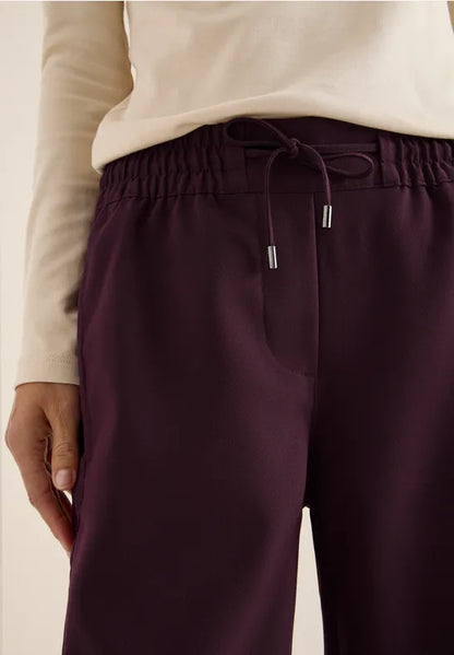 Cecil Relaxed trousers in Eggplant red   30&quot; leg 380093