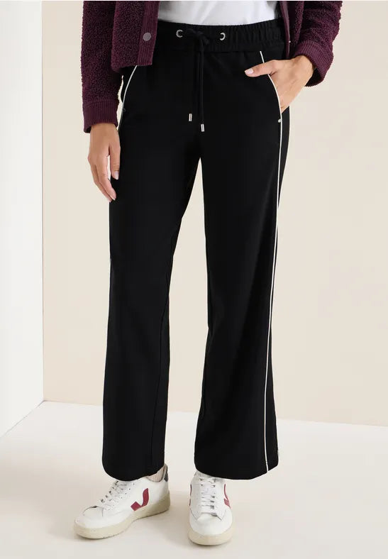 Cecil Sporty look trousers with piping detail. 30&quot; Leg 380165