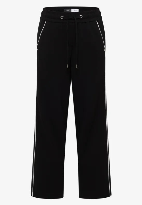 Cecil Sporty look trousers with piping detail. 30&quot; Leg 380165
