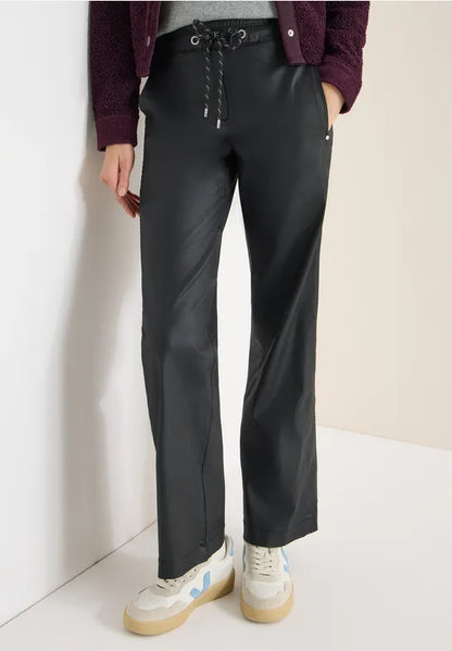 Cecil coated straight leg trousers 380171