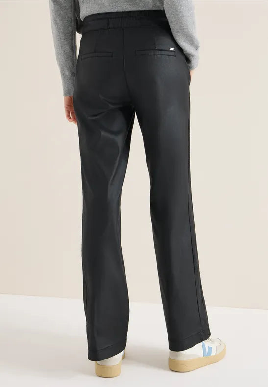 Cecil coated straight leg trousers 380171