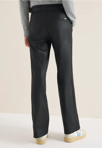 Cecil coated straight leg trousers 380171