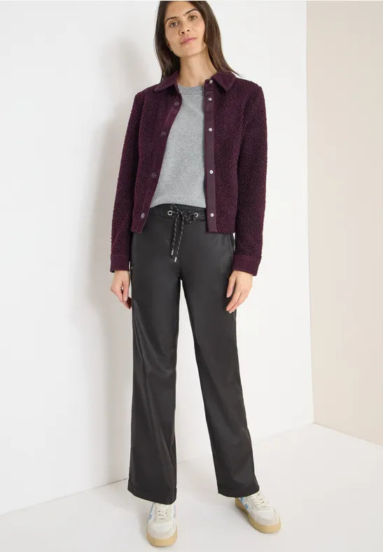 Cecil coated straight leg trousers 380171