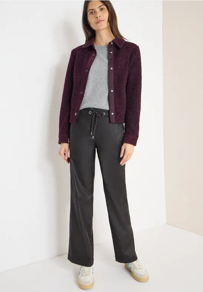 Cecil coated straight leg trousers 380171