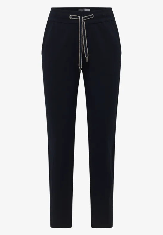Cecil Tracey Soft Jersey Joggers in Navy 30" leg 380592