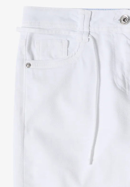 Cecil  High waist 28" wide leg jeans in White  380672