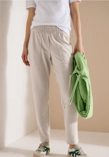 Cecil Tracey slim leg trousers in a casual fit 380806