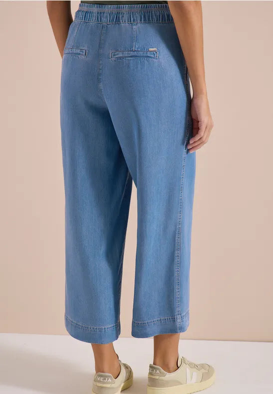 Cecil High Waist Tencel Trousers 26" leg length