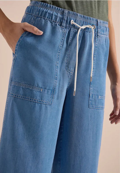 Cecil High Waist Tencel Trousers 26" leg length