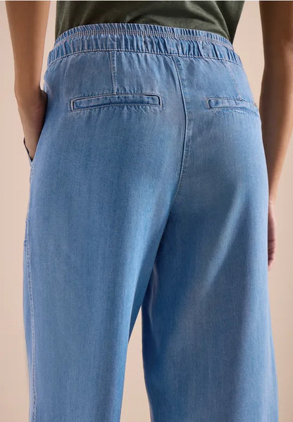 Cecil High Waist Tencel Trousers 26" leg length