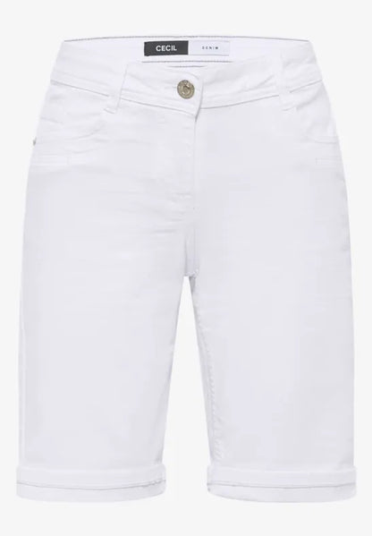 Cecil White denim shorts 380953