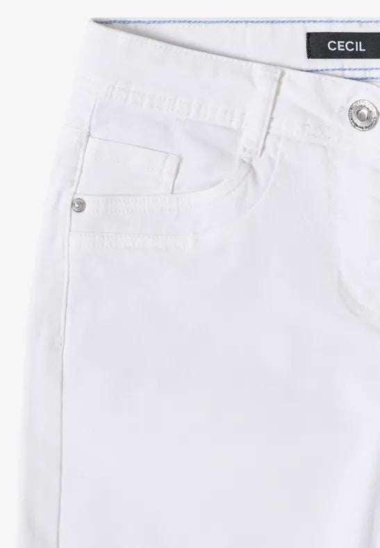 Cecil White denim shorts 380953