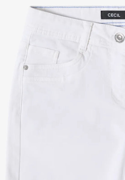 Cecil White denim shorts 380953