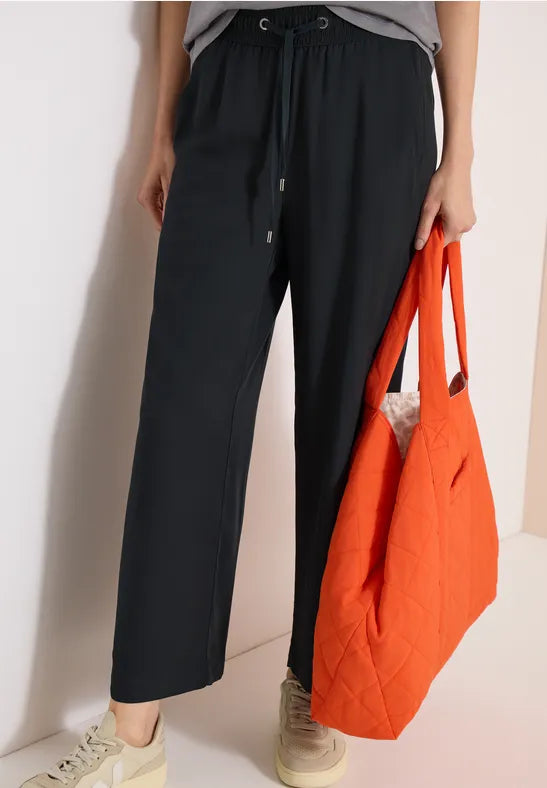 Cecil High waist wide leg trousers in Palm Breeze Green  380987