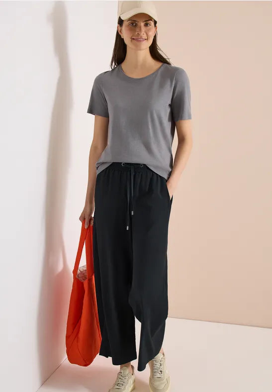 Cecil High waist wide leg trousers in Palm Breeze Green  380987