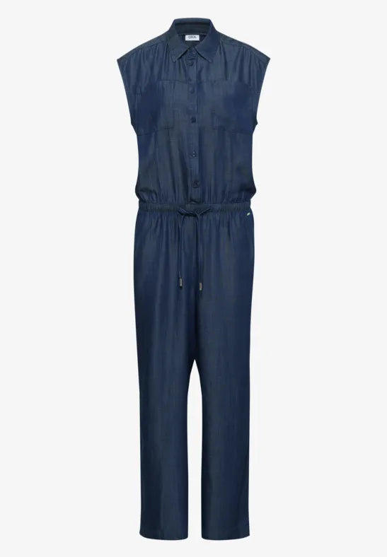 Cecil Denim Look jumpsuit in soft light tencel fabric 381347