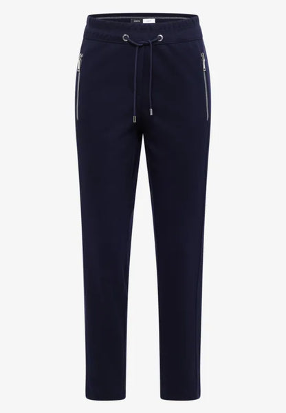 Cecil Tracey Joggers in navy with Zip pockets and 28" Leg 381386