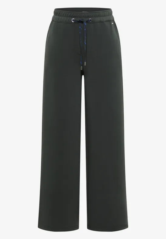 Cecil Olive Green Silk touch Jersey Trousers in 28" Leg 381391