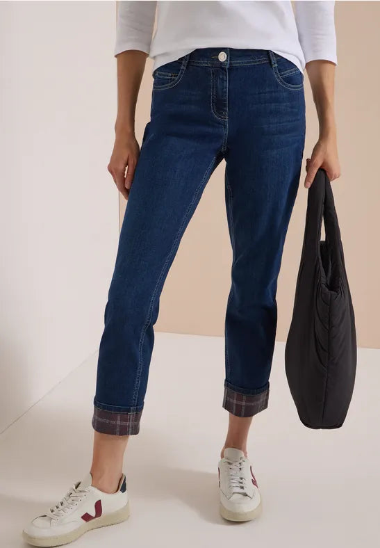 Cecil Straight Jeans with optional Turn up detail 30" leg381478