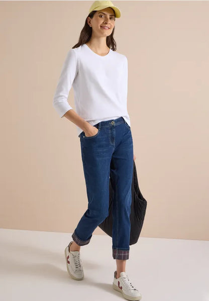 Cecil Straight Jeans with optional Turn up detail 30" leg381478