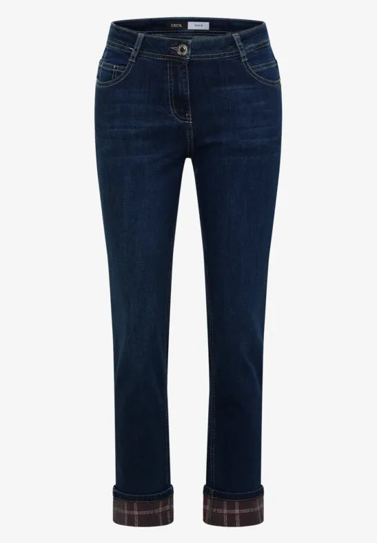 Cecil Straight Jeans with optional Turn up detail 30" leg381478