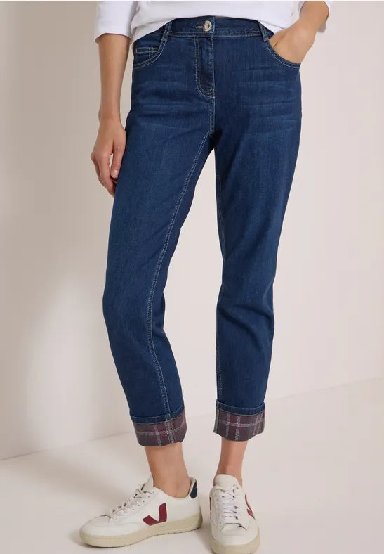 Cecil Straight Jeans with optional Turn up detail 30" leg381478