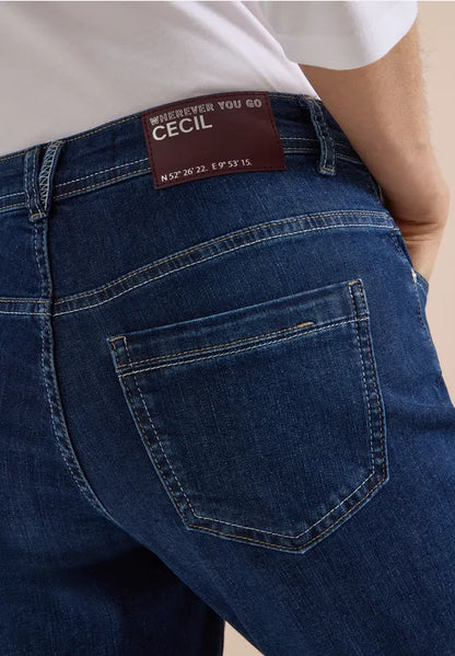 Cecil Straight Jeans with optional Turn up detail 30" leg381478