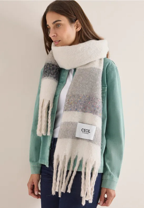 Cecil blanket scarf in neutral tones 572824