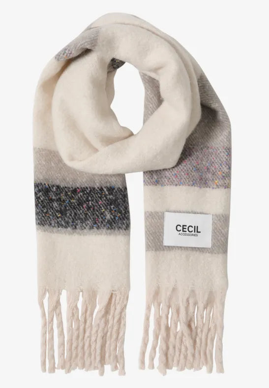 Cecil blanket scarf in neutral tones 572824