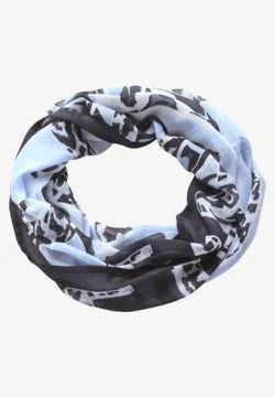 Cecil print loop scarf. Green or Blue 575876