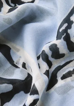 Cecil print loop scarf. Green or Blue 575876