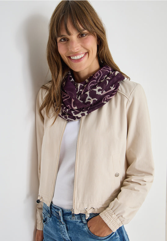 Cecil Loop Scarf in Eggplant red 572934