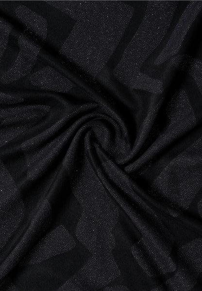 Cecil Black Knit scarf with gorgeous Lurex shimmer  572980