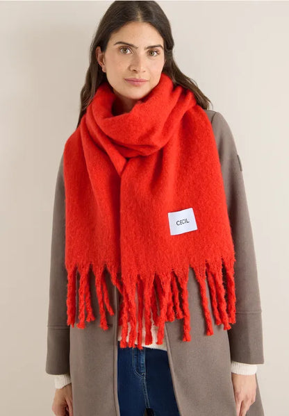 Cecil Big Cosy Scarf with fringes 572983