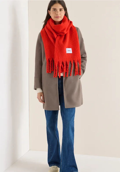 Cecil Big Cosy Scarf with fringes 572983