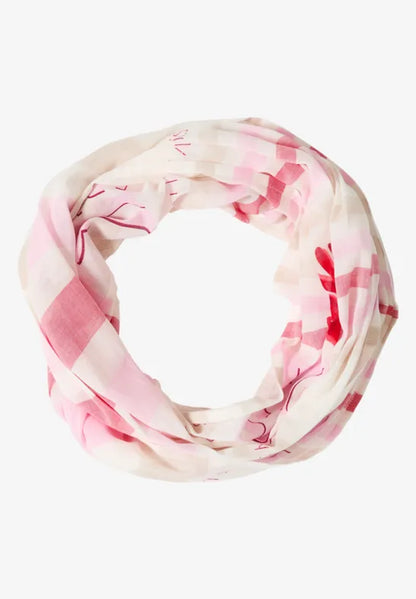 Cecil Stripe Cotton Loop scarf in Pink or Blue 573114