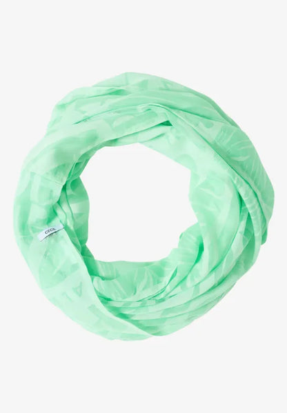 Cecil Plain colour Loop scarf in burnout look 573130