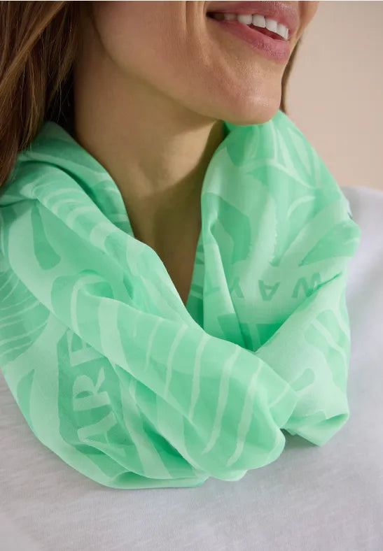Cecil Plain colour Loop scarf in burnout look 573130