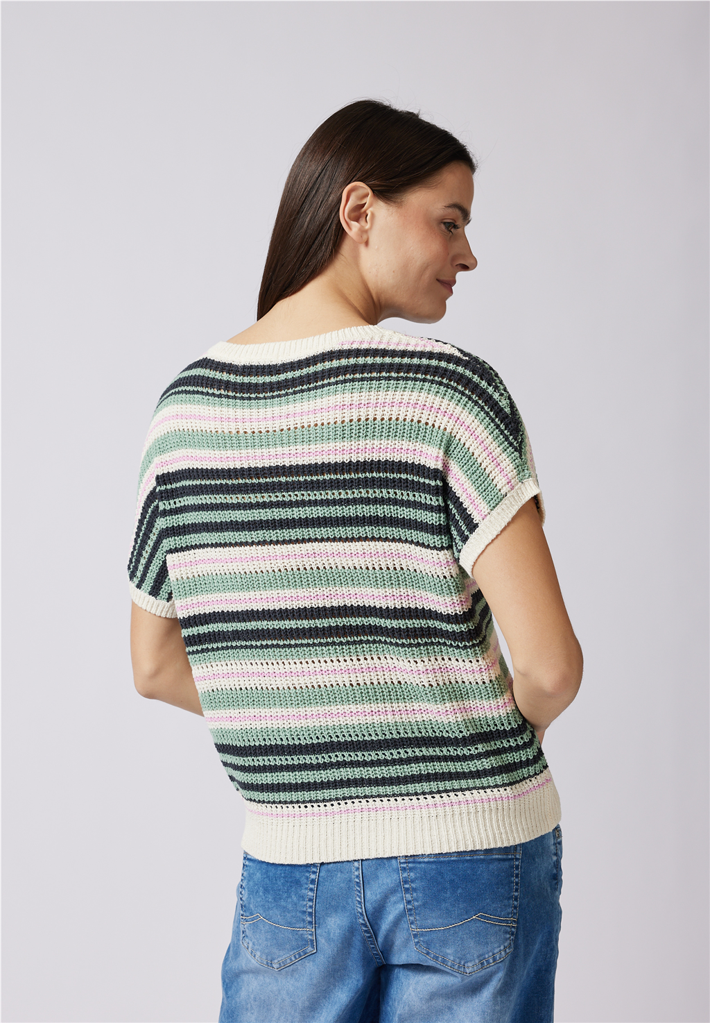 Street One Stripe Short sleeve Knit 303241