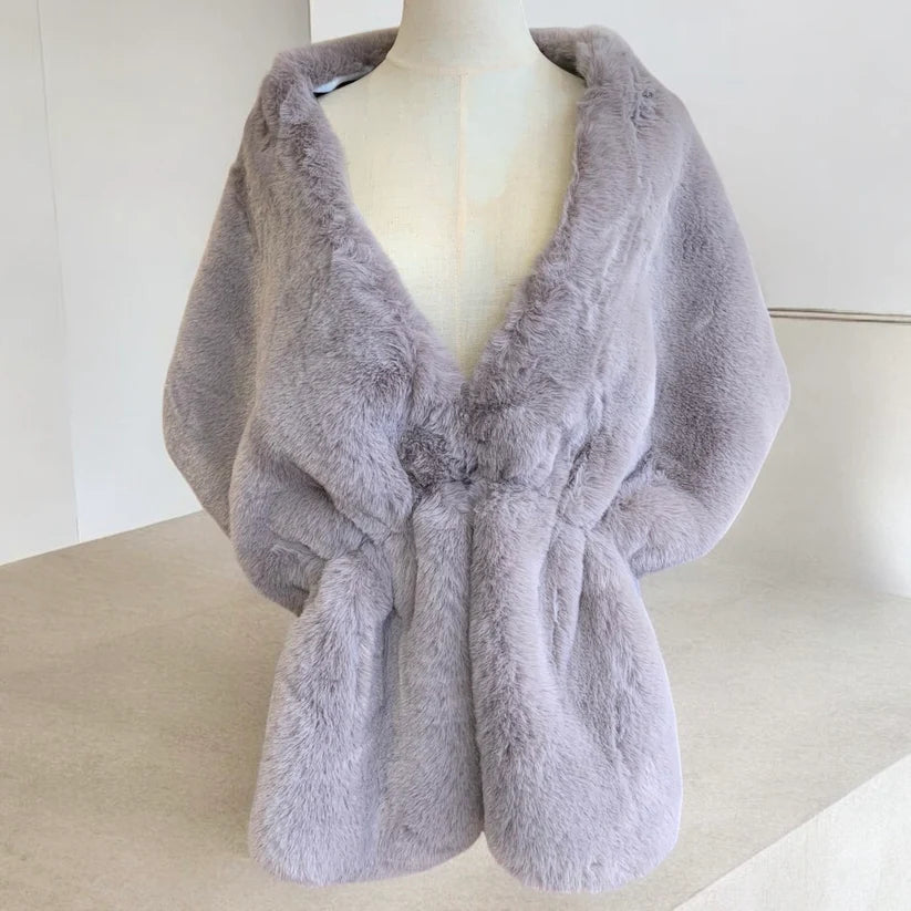 Luxurious Faux Fur Shawl