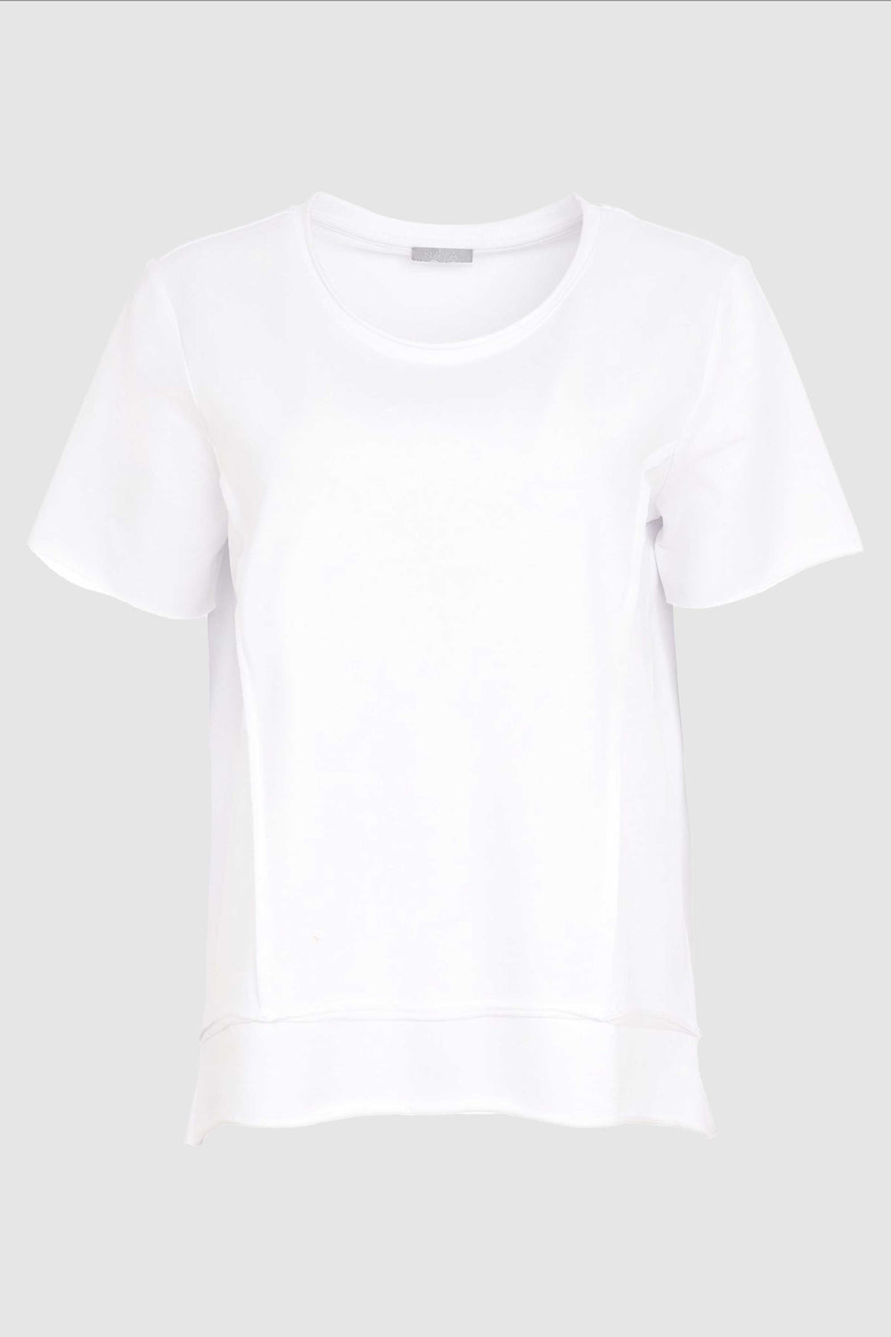 Naya White raw hem T Shirt Nas26185