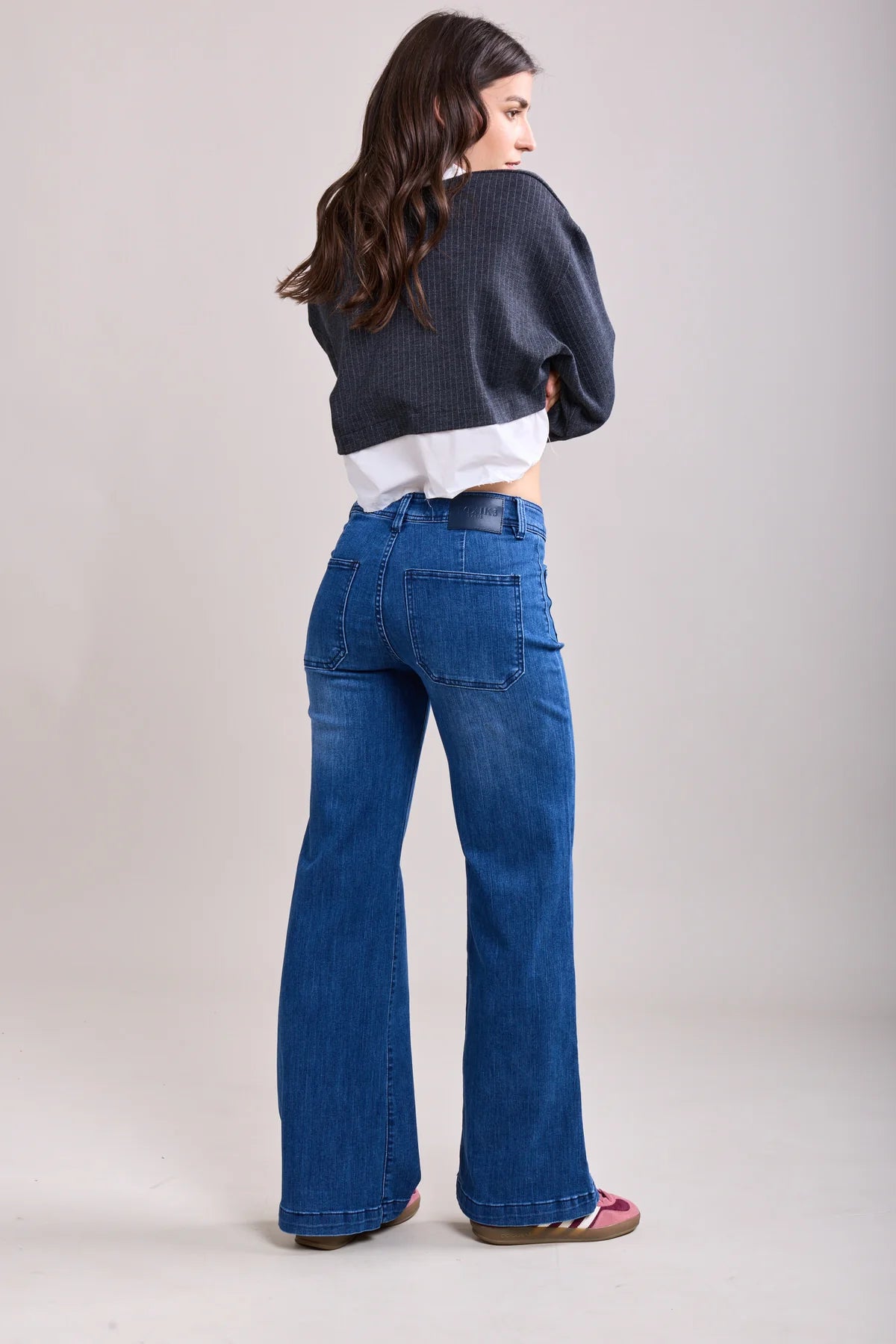 Toxic High Waisted Wide Leg Jeans Fc H2810