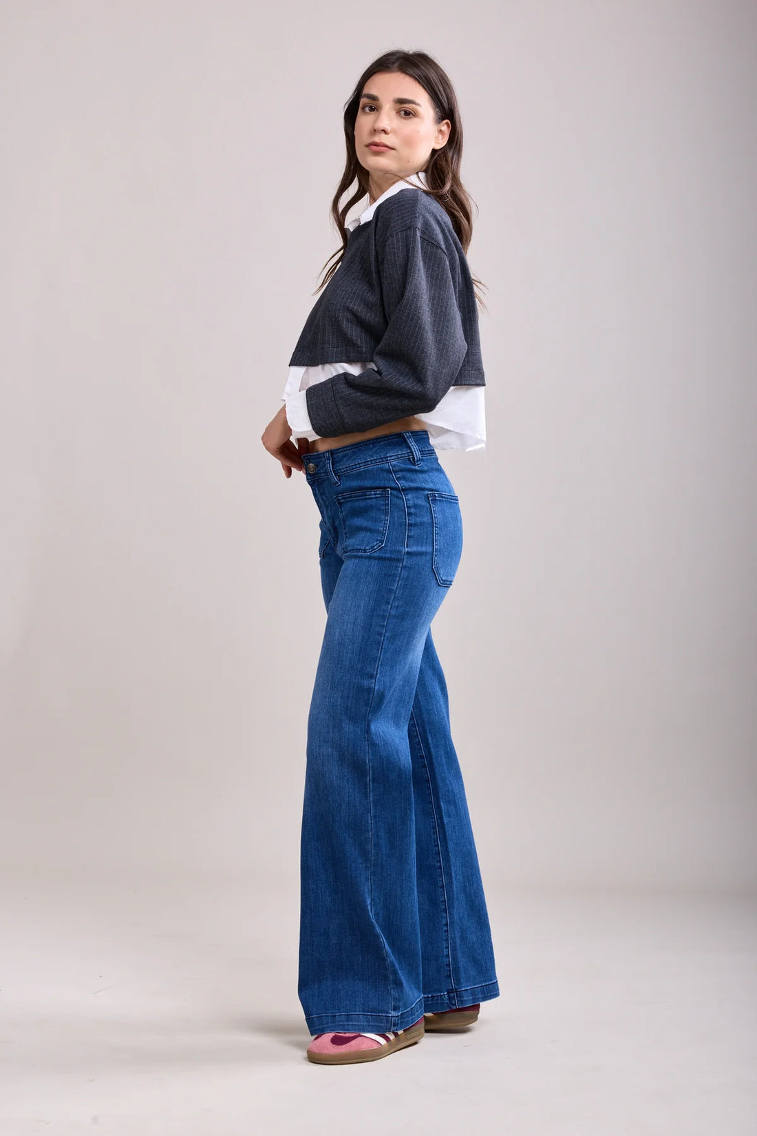 Toxic High Waisted Wide Leg Jeans Fc H2810