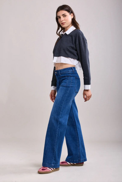 Toxic High Waisted Wide Leg Jeans Fc H2810